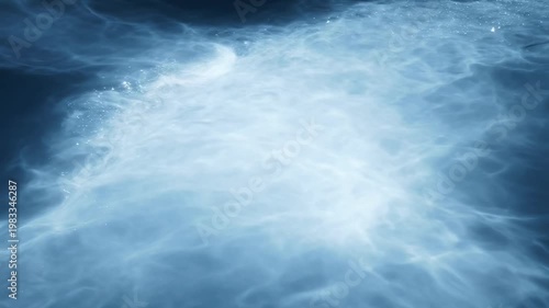 The sequence of images depicts the dynamic movement of water, transitioning from a state of calmness to turbulence