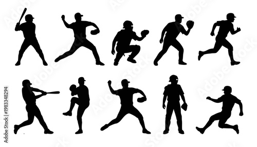 野球のシルエット