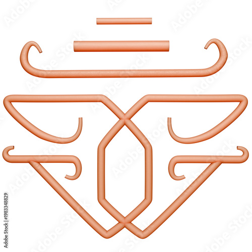  abstract decorative symbols  with ornate swirl.