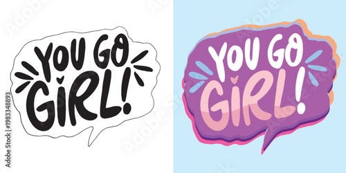 Trendy hand drawn doodle lettering quote. Lettering for t-shirt design, mug print, bag print, clothes fashion. 100% hand drawn vector image.
