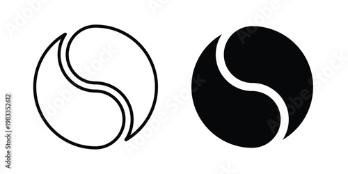 Under the eye patches icon outline style. Black solid silhouette style icons