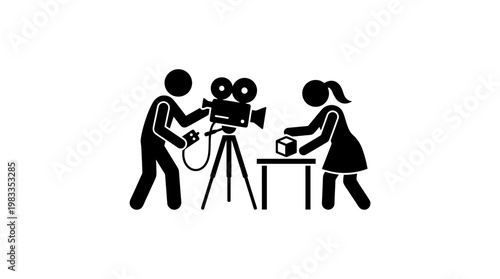 Filming a Product Demonstration with Camera Crew