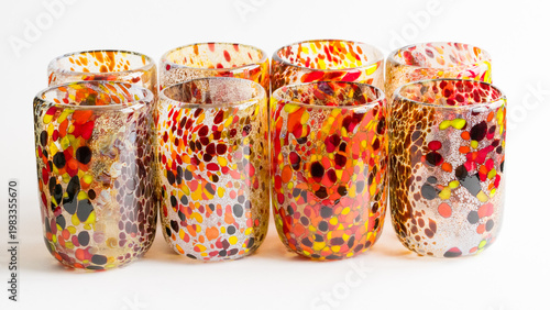 Photography Group Of Weird Wild Earth Tone Glass Tumblers