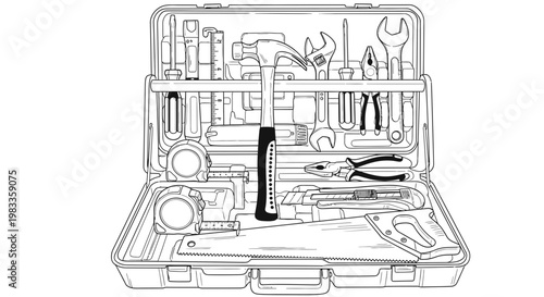 hand drawn sketch of a house