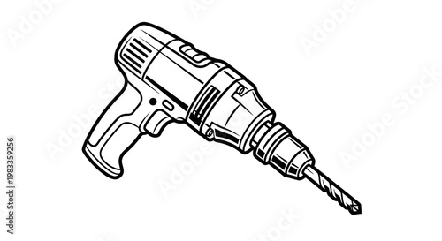 hand drawn vector illustration of a pencil drawing