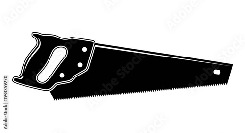 saw isolated on white background