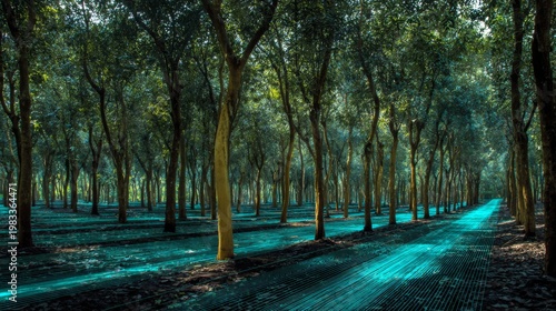 Wallpaper Mural Digital Tree Monitoring System in Latex Flow Structure with Smart Technology for Enhanced Nature Conservation Torontodigital.ca