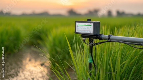Wallpaper Mural Real-Time Monitoring System for Water Irrigation in Rice Fields Enhances Crop Management and Efficiency for Optimal Growth Torontodigital.ca