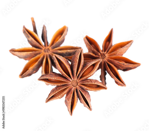 Bild auf Leinwand Star anise isolated on white background