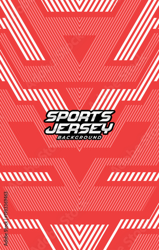 Red and white pattern line sports jersey backgound