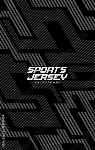 Black gray pattern line sports jersey backgound