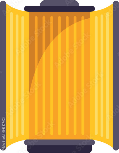 Car engine oil filter providing clean lubrication and protection for vehicle parts