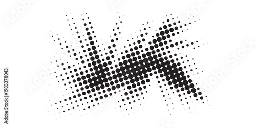 Abstract Halftone Dot Pattern Grunge Texture Effect.