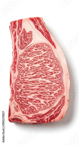 Exquisite Wagyu Ribeye Steak - A Culinary Masterpiece of Marbling.