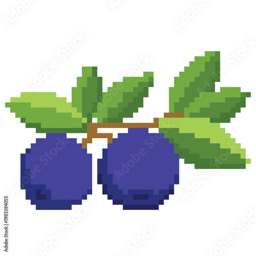 Pixel Art Sloe Blackthron - Pixel Boyama Art Sample