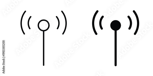 Antenna icon vectors set. vector icon for web design