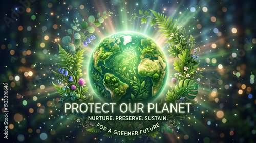 Global event promoting environmental protection, sustainability, and awareness to preserve nature and ecosystems.