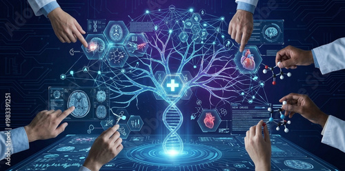 Scientists are conducting research on a new drug.