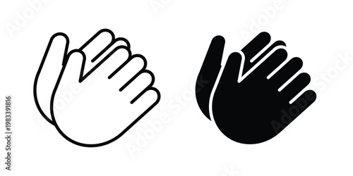 Clap icon vectors set. vector icon for web design