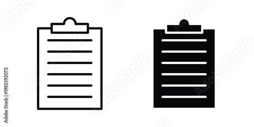 Clipboard icon vectors set. vector icon for web design