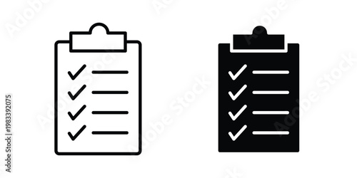 Clipboard icon vectors set. vector icon for web design
