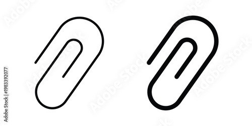 Clip icon vectors set. vector icon for web design