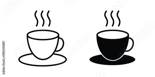 Coffee icon vectors set. vector icon for web design