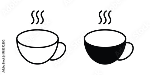 Coffee icon vectors set. vector icon for web design