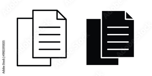 Copy icon vectors set. vector icon for web design
