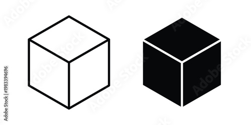 Cube icon vectors set. vector icon for web design