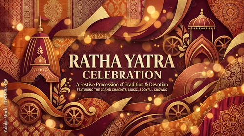 Grand chariot festival of Lord Jagannath symbolizing devotion, unity, and spiritual journey celebrated with massive processions.