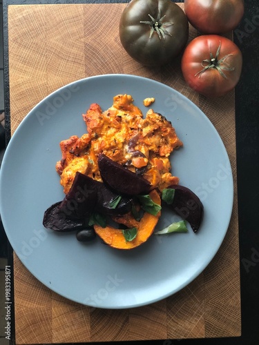 Delicious gourmet roasted v...