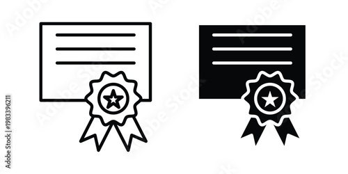 Diploma icon vectors set. vector icon for web design