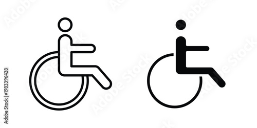 Disable icon vectors set. vector icon for web design