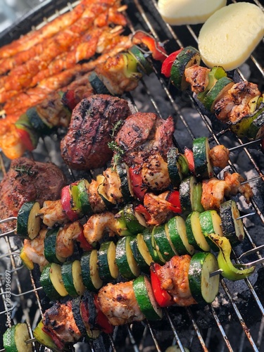 Delicious assortment of gri...