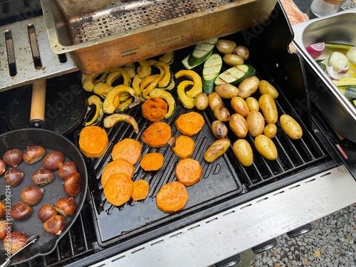 Delicious assortment of gri...