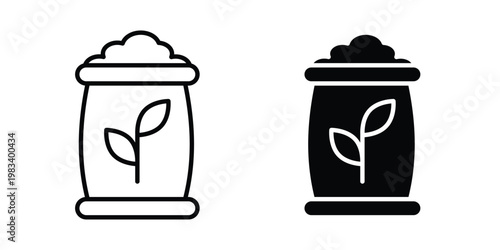 Fertilizer icon vectors set. vector icon for web design