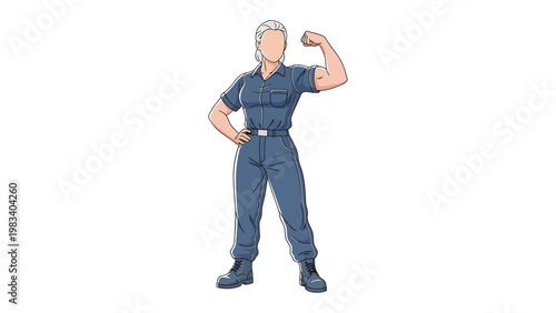 Strong Figure: A determined individual, radiating strength and resilience, flexes their arm, a symbol of personal power and self-assurance.