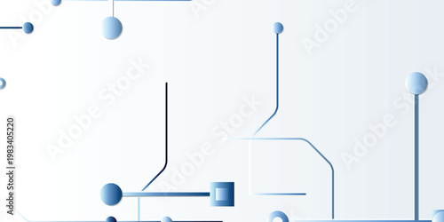 Abstract Background Abstract technology background with blue circuit lines, digital network connection pattern, futuristic data vector art
