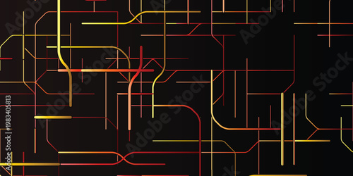 Abstract Background Abstract circuit board pattern, digital technology network background, glowing electronic lines on dark vector wallpaper