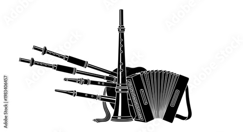 black and white construction