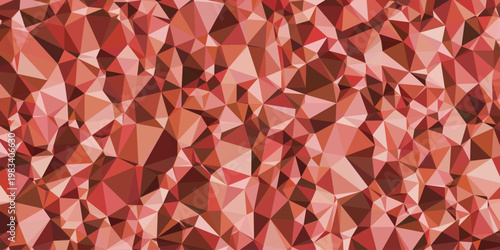 Abstract Background Red low poly background, abstract geometric crystal texture, ruby triangular pattern vector for modern web design