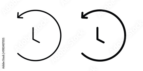 History icon vectors set. vector icon for web design