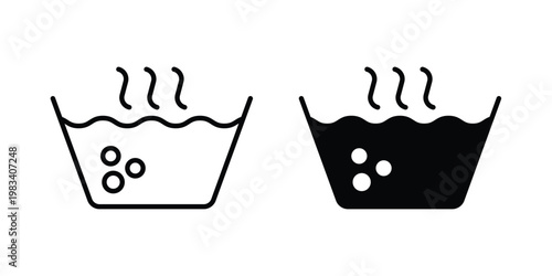Hot Water icon vectors set. vector icon for web design