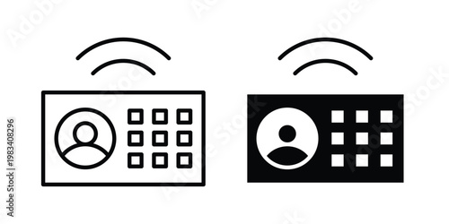 Interphone icon vectors set. vector icon for web design