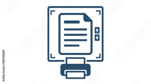 Computer Printing a Document.