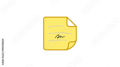 Contract Document with Signature.