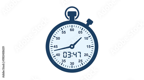 Digital stopwatch with timer display.