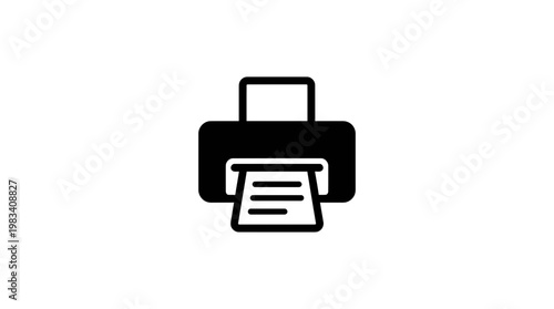 Inkjet printer with paper output.