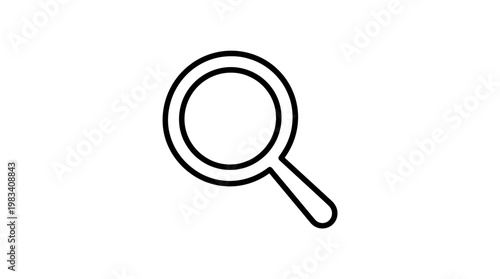 Magnifying glass icon symbol.